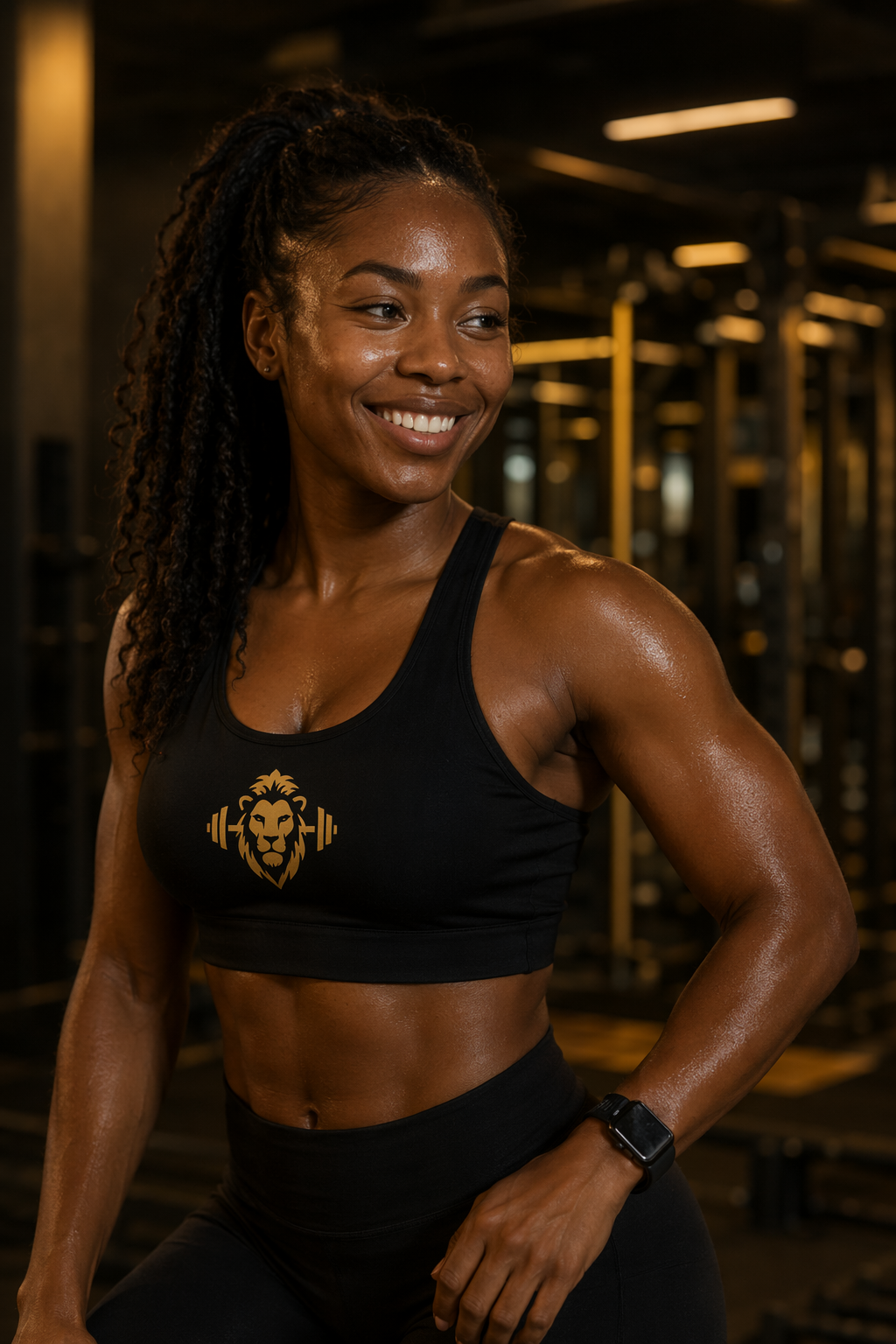 GoldBar Fitness member in the training area
